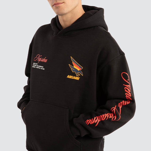 Adelaide Crows AFL Season Hoodie Jet Black