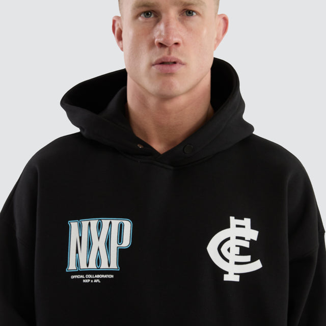 Carlton Blues Fighter Hoodie Jet Black