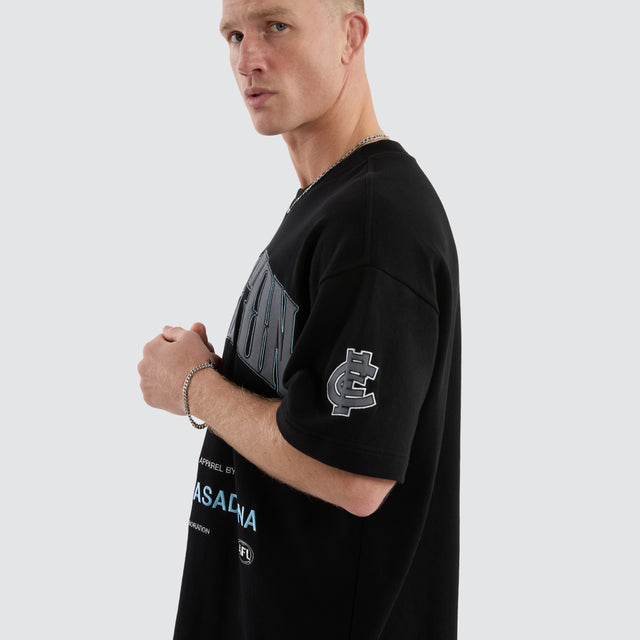 Carlton Blues Game-On Loopback Tee Jet Black