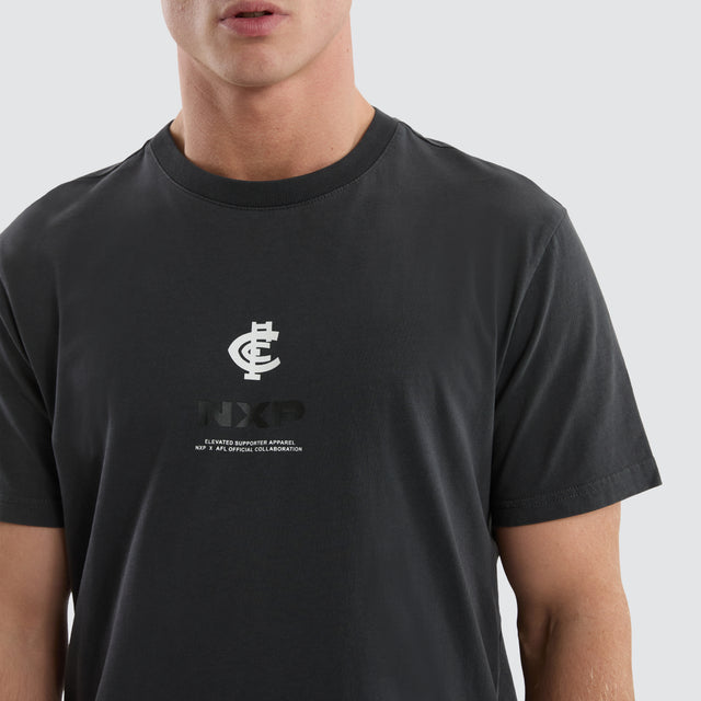 Carlton Blues Resident Tee Pigment Asphalt