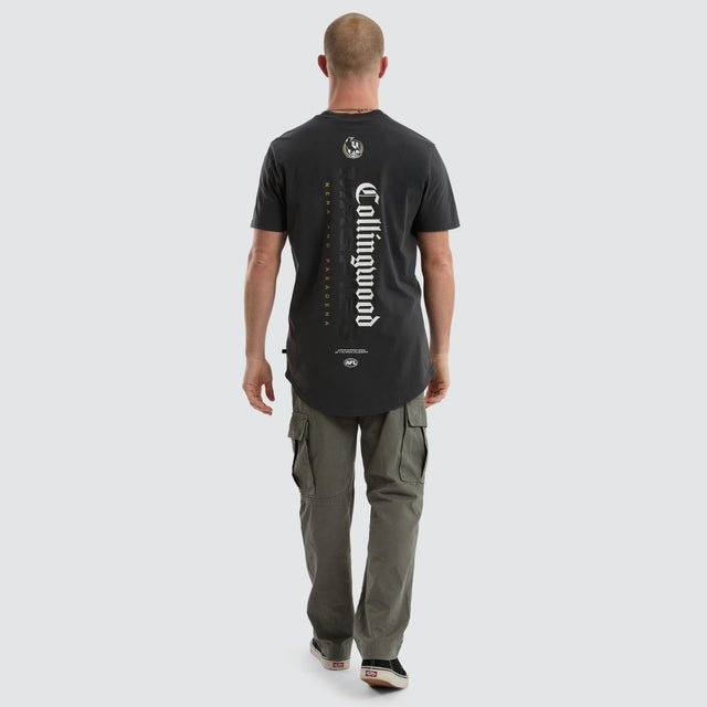 Collingwood Magpies Resident Tee Pigment Asphalt