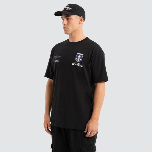 Fremantle Dockers AFL Season Tee Jet Black
