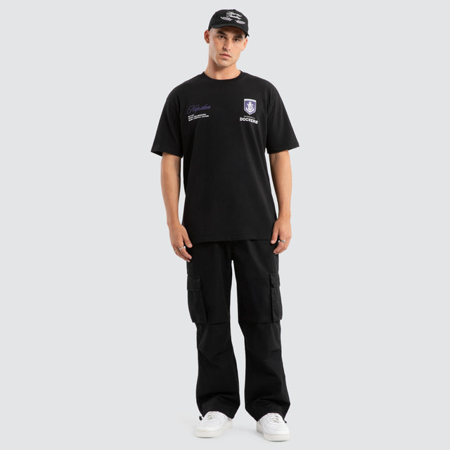 Fremantle Dockers AFL Season Tee Jet Black
