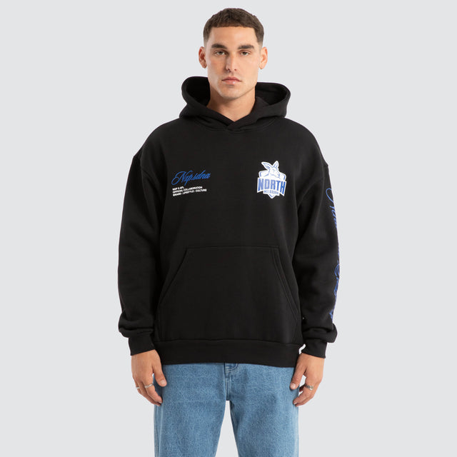 North Melbourne Kangaroos AFL Season Hoodie Jet Black