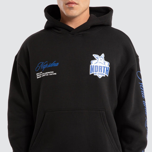 North Melbourne Kangaroos AFL Season Hoodie Jet Black