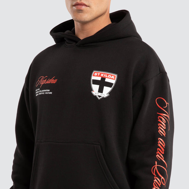 St Kilda Saints AFL Season Hoodie Jet Black