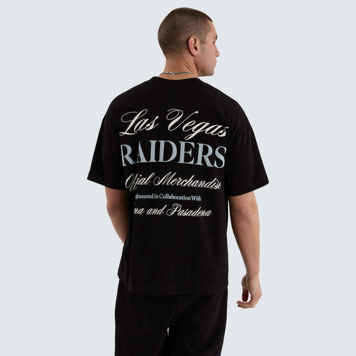 NXP x NFL Las Vegas Raiders Heavy Tee in Jet Black Nena And Pasadena