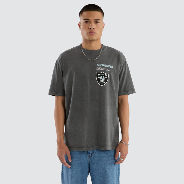 Las Vegas Raiders Driven Tee Pigment Charcoal