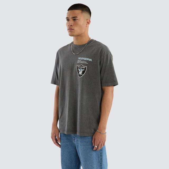Las Vegas Raiders Driven Tee Pigment Charcoal