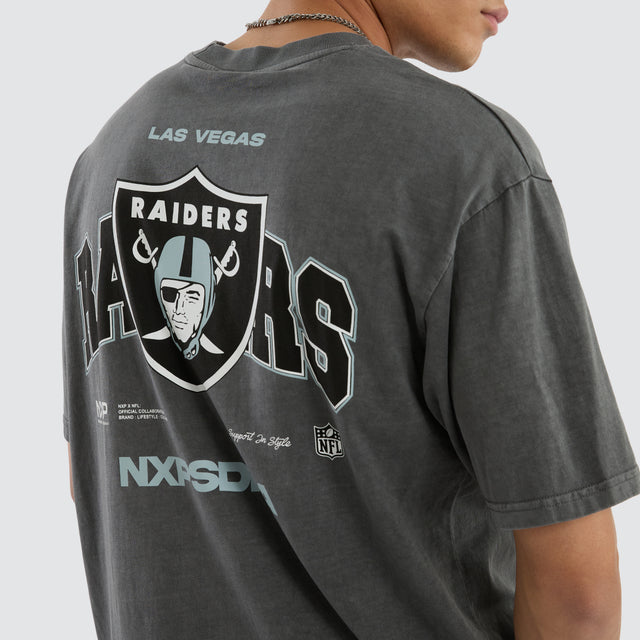 Las Vegas Raiders Driven Tee Pigment Charcoal