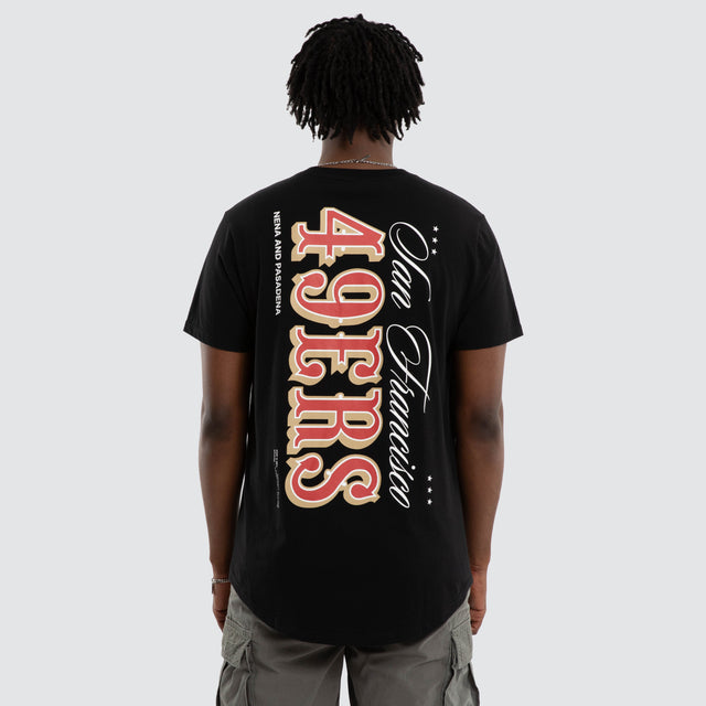 San Francisco 49ers Vertical Tee Jet Black