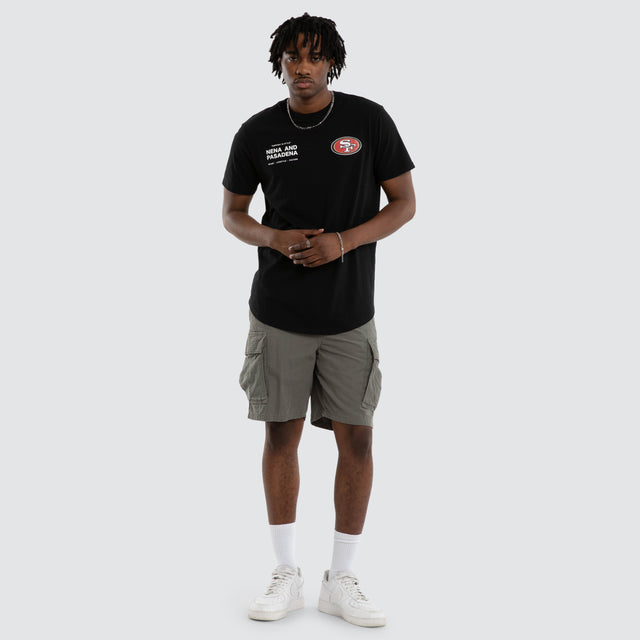 San Francisco 49ers Vertical Tee Jet Black