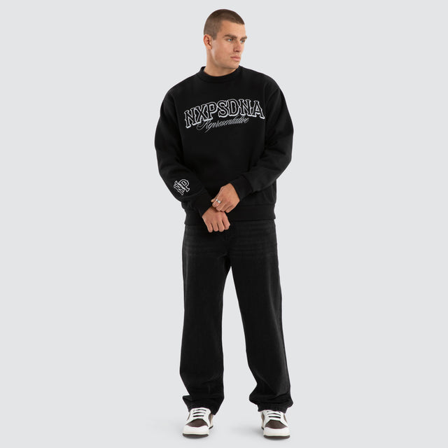Warrior Relaxed Sweater Jet Black