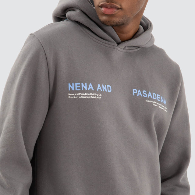 Strike Dual Curved Hoodie Charcoal Grey