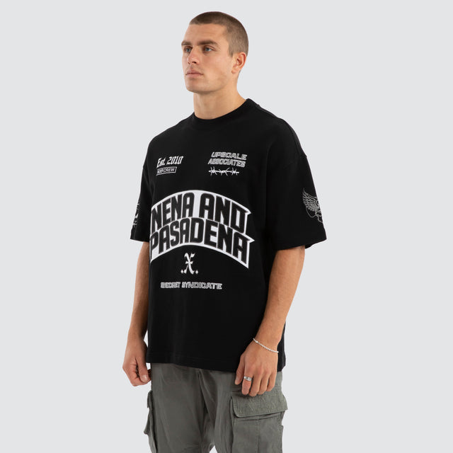 Pride Loopback Raptor Tee Jet Black