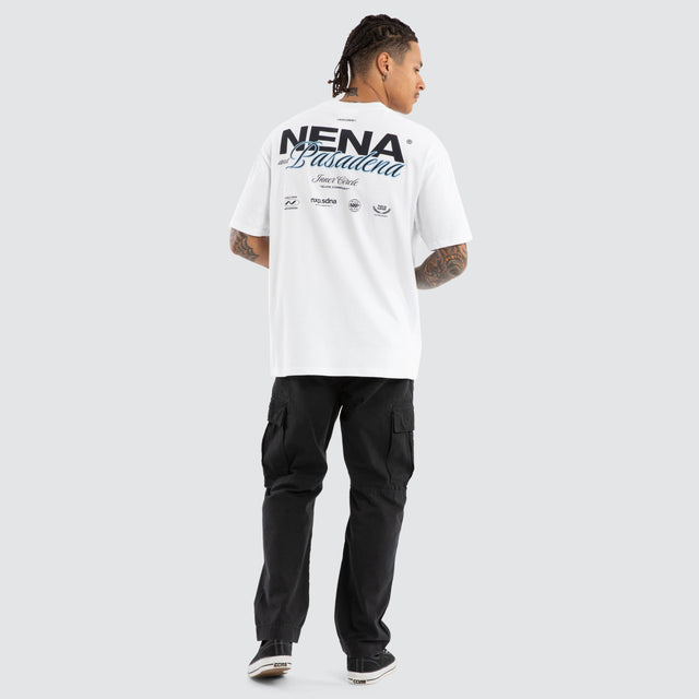 Demand Box Fit Tee White