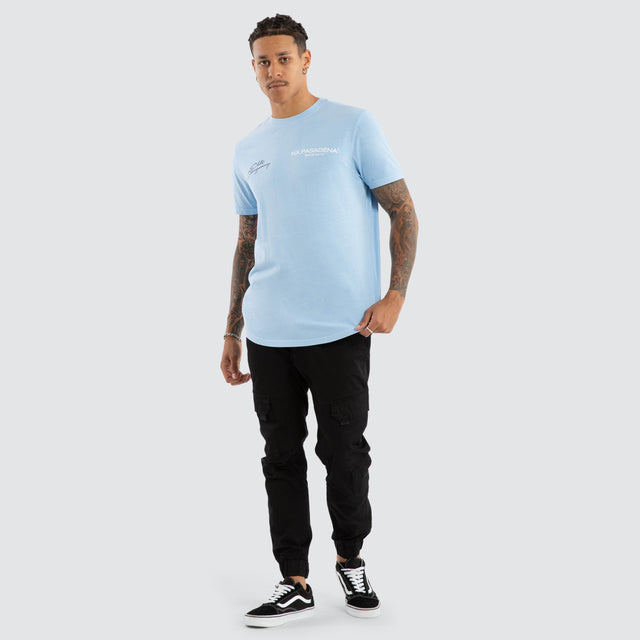 Whisper Dual Curved Tee Pigment Blue Bell