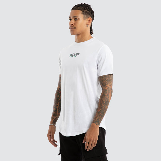 Buzz Dual Curved Tee White