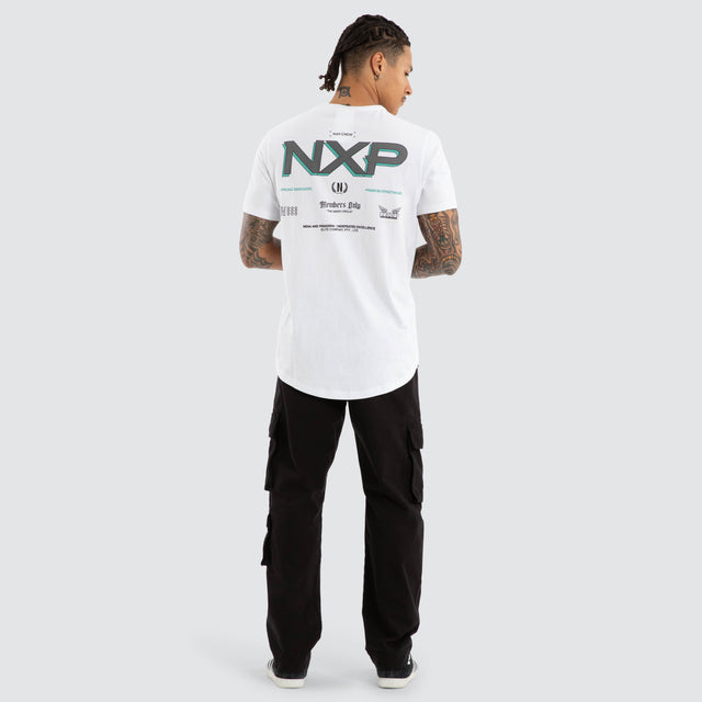 Buzz Dual Curved Tee White