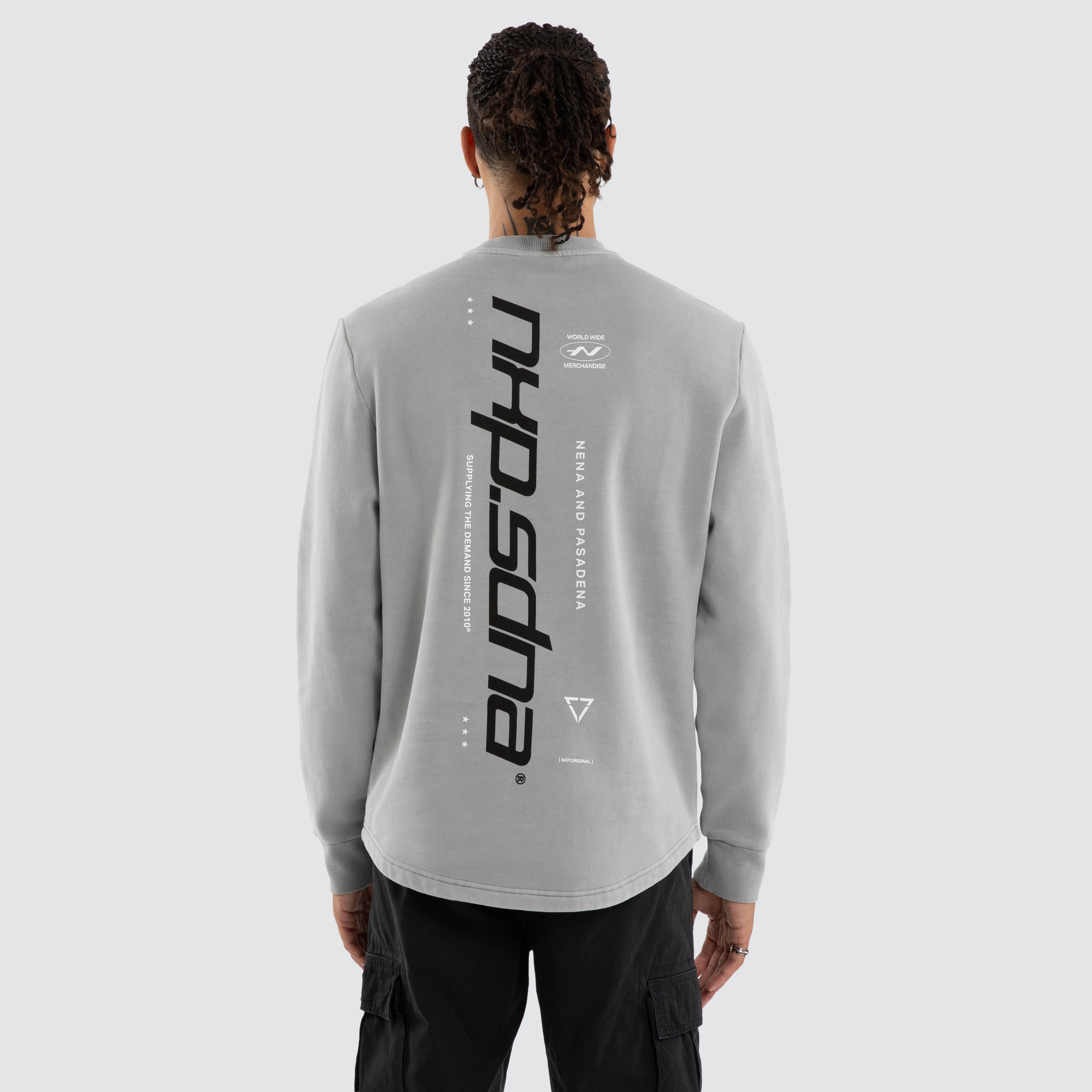 Independent Curved Sweater Pigment Ultimate Grey | NXP