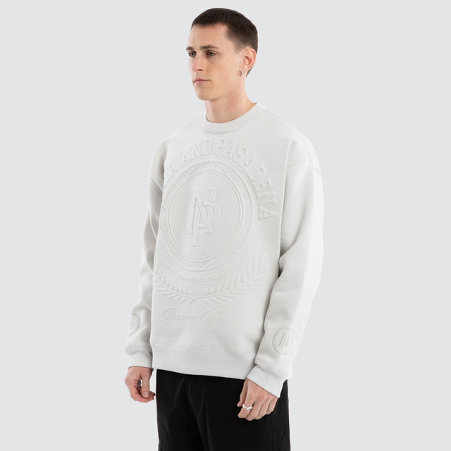Boss Box Fit Sweater Glacier Grey / Castlerock