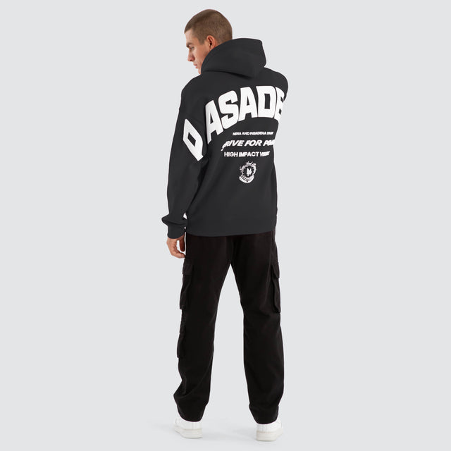 Strive Box Fit Hoodie Jet Black