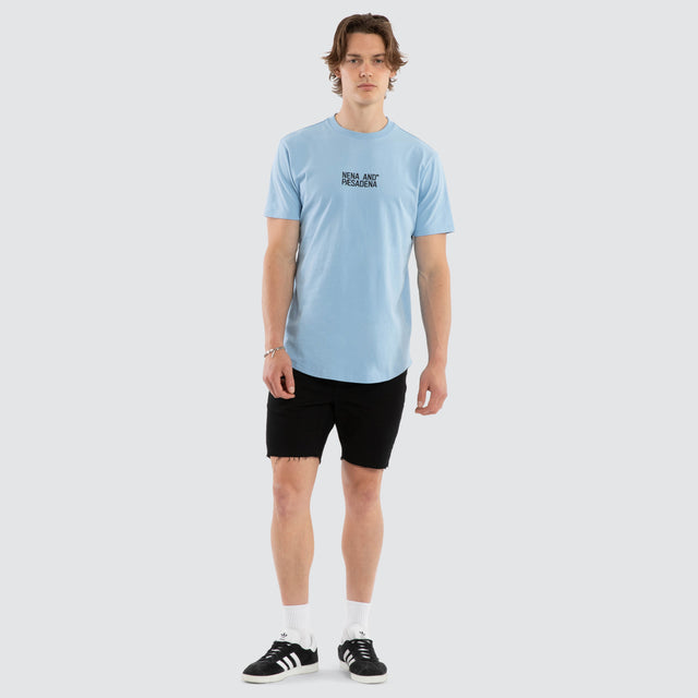 Journey Dual Curved Tee Blue Bell