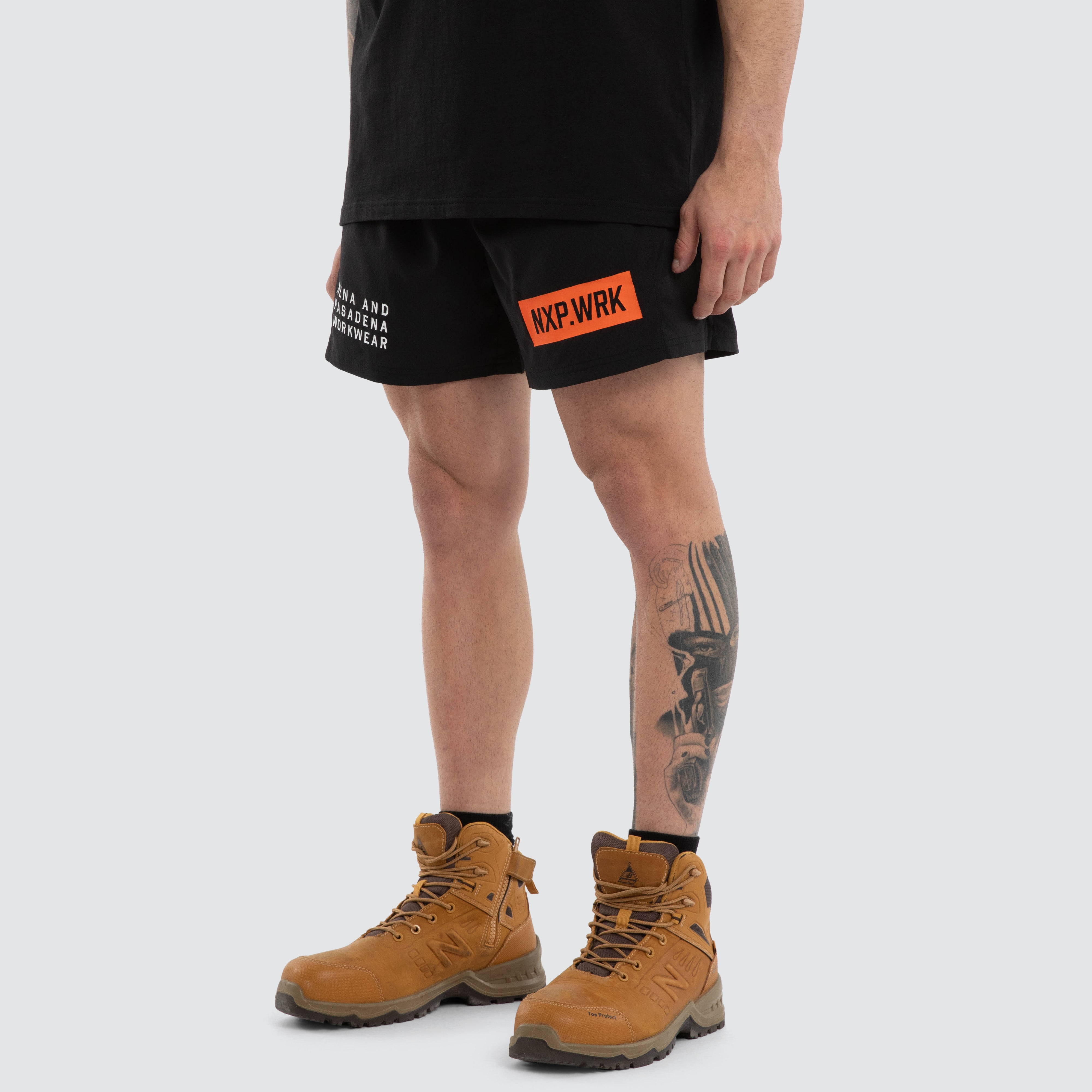 Hybrid Rugby Short Jet Black | NXP