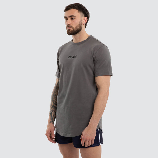 Frontman Dual Curved Tee Charcoal/Black