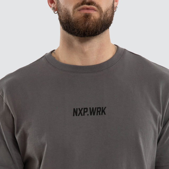 Frontman Dual Curved Tee Charcoal/Black