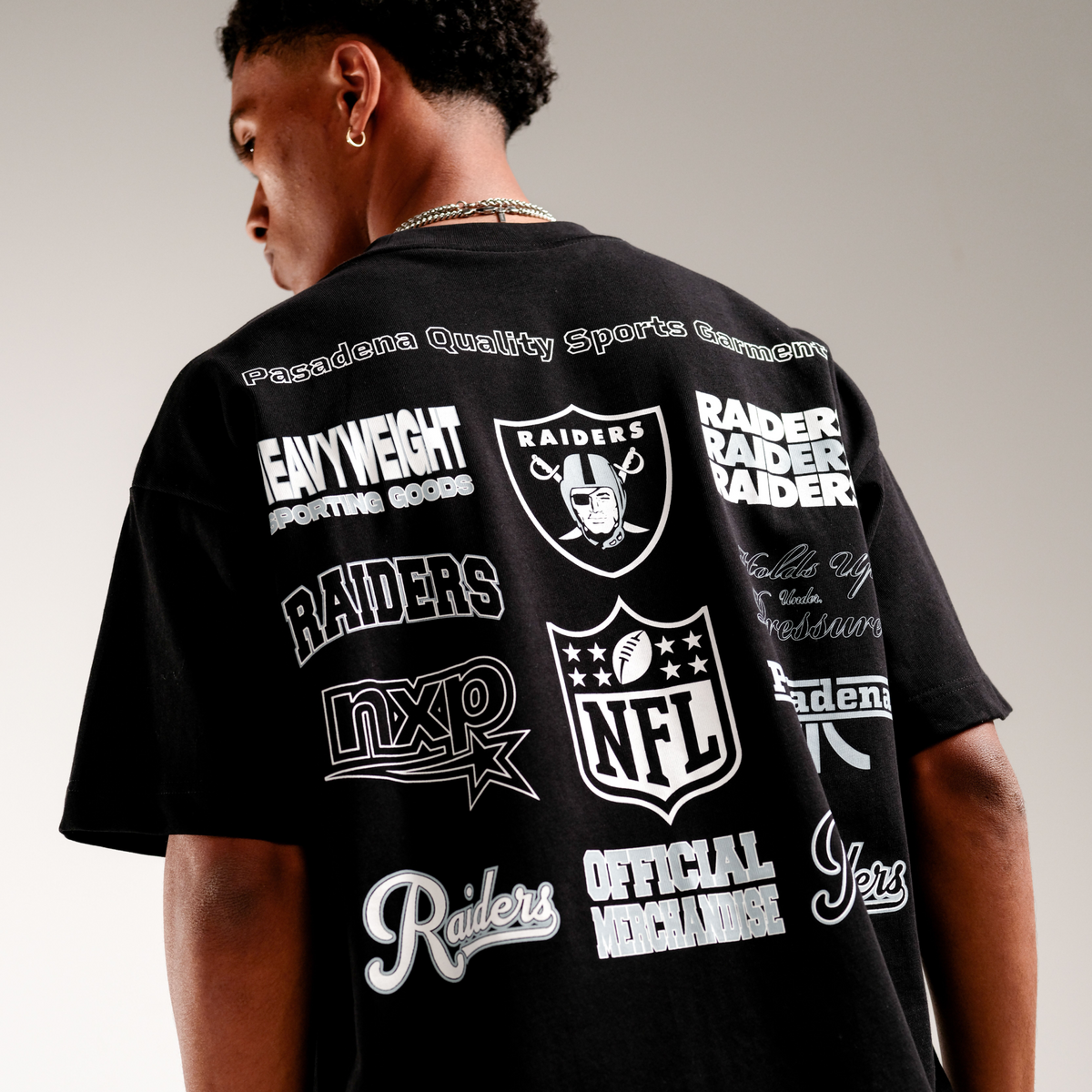 NXP x NFL Las Vegas Raiders Logo Raptor Tee in Black | Nena