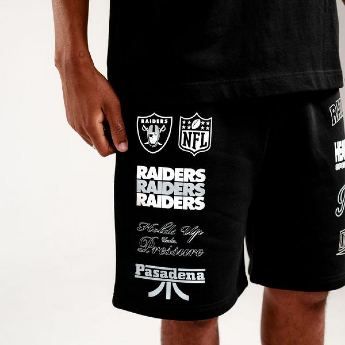 NXP x NFL Las Vegas Raiders Shorts in Jet Black Nena And Pasadena
