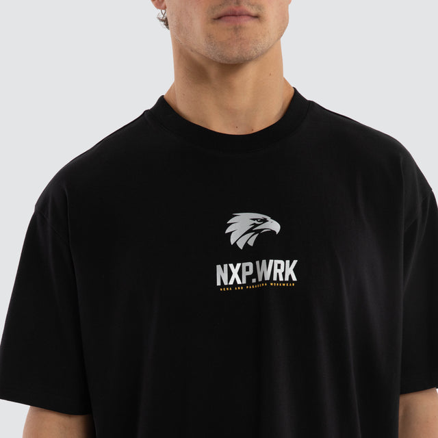 West Coast Eagles Union Tee Jet Black