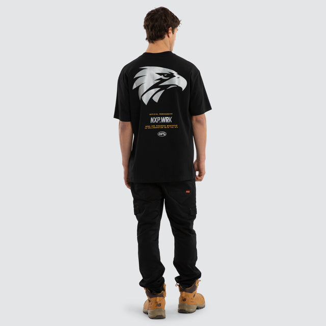 West Coast Eagles Union Tee Jet Black