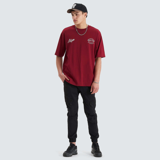 Arcade Heavy Oversized Tee Cabernet