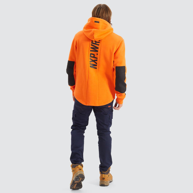 Blueprint Dual Curved Hoodie Work Orange