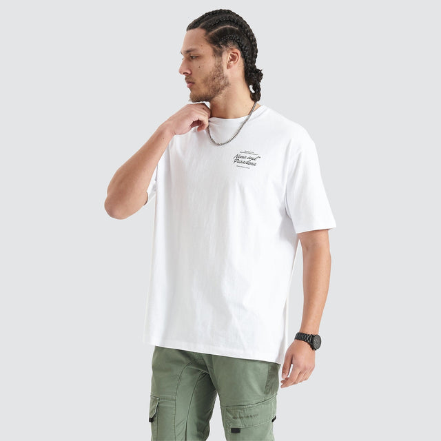 Bouncer Heavy Box Fit Tee Optical White