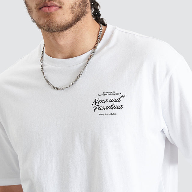 Bouncer Heavy Box Fit Tee Optical White