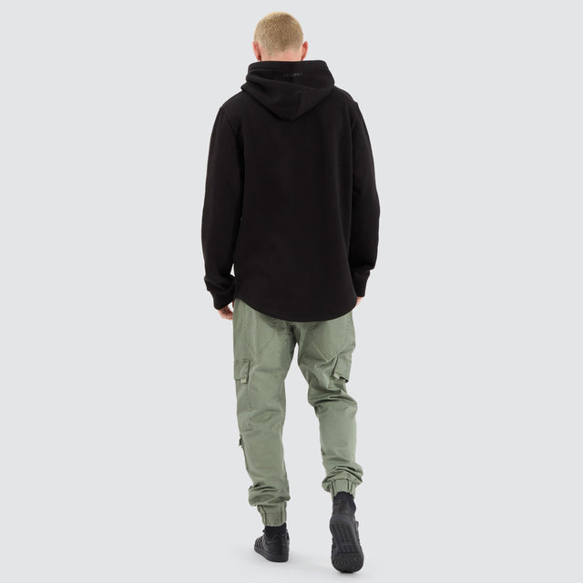 Conway Dual Curved Hoodie Jet Black