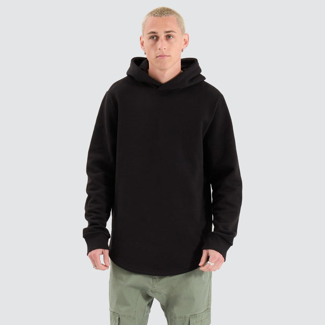 Conway Dual Curved Hoodie Jet Black