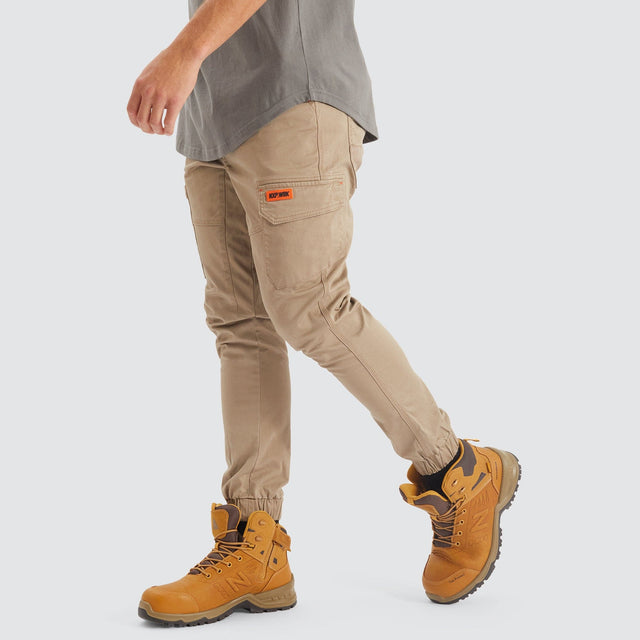 Crossover Slim Fit Jogger Pant Sand