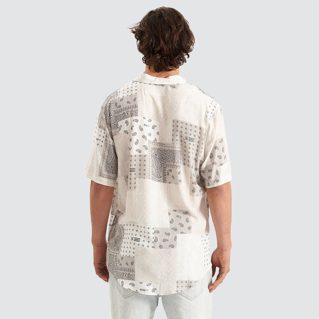 Diamond District Relaxed Party Shirt White Print