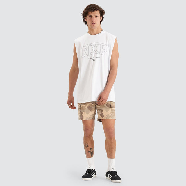 Division Relaxed Muscle Tee White