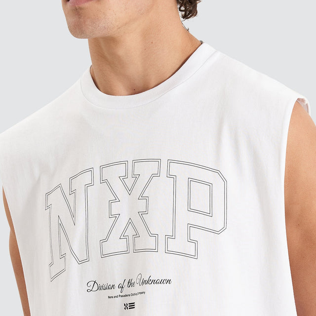 Division Relaxed Muscle Tee White