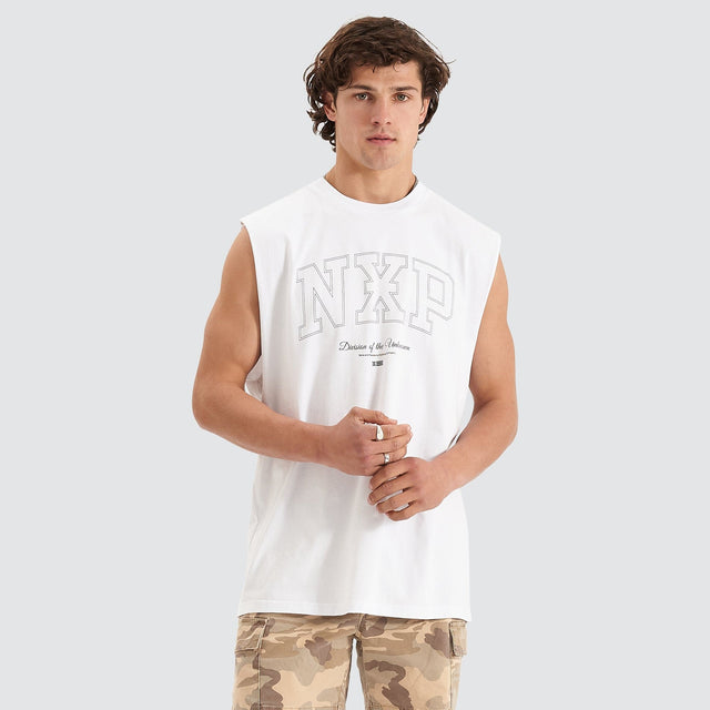 Division Relaxed Muscle Tee White