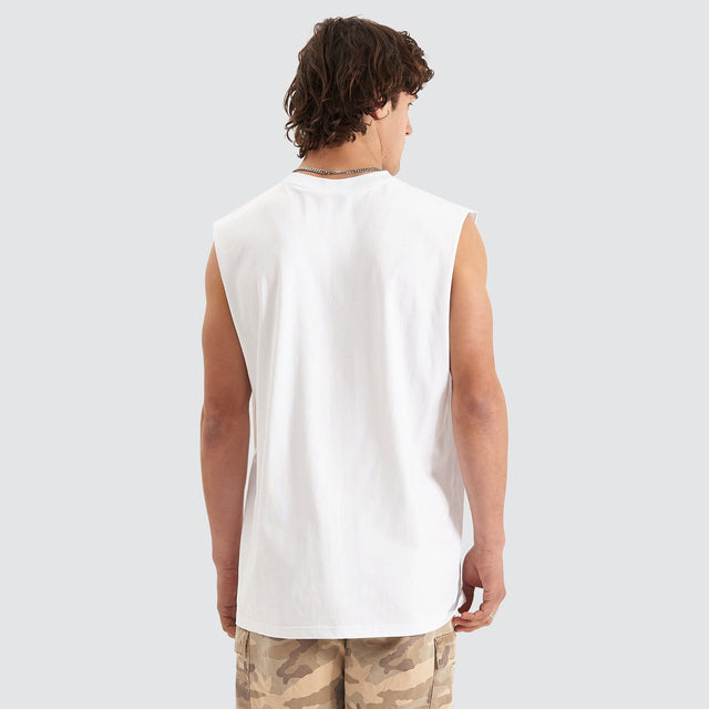 Division Relaxed Muscle Tee White