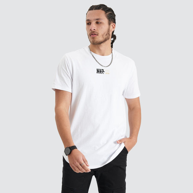 Endplate Dual Curved Tee Optical White