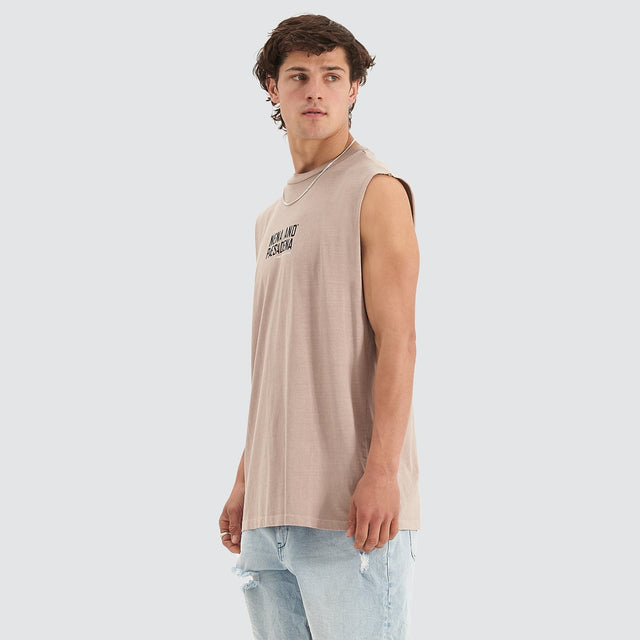 Hesitation Relaxed Muscle Tee Pigment Grey