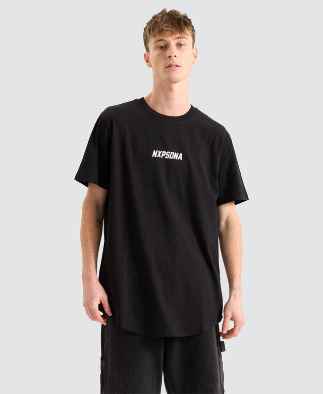 Balance Dual Curved T-Shirt Jet Black