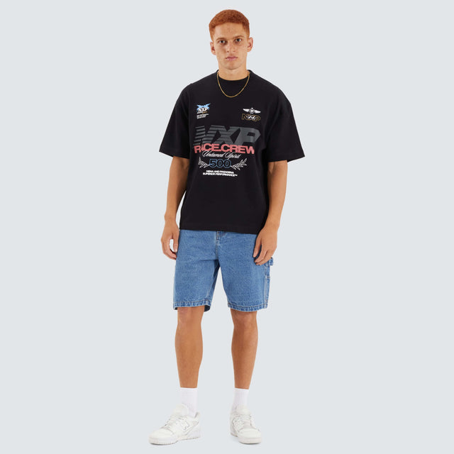 Noble Street Tee Jet Black